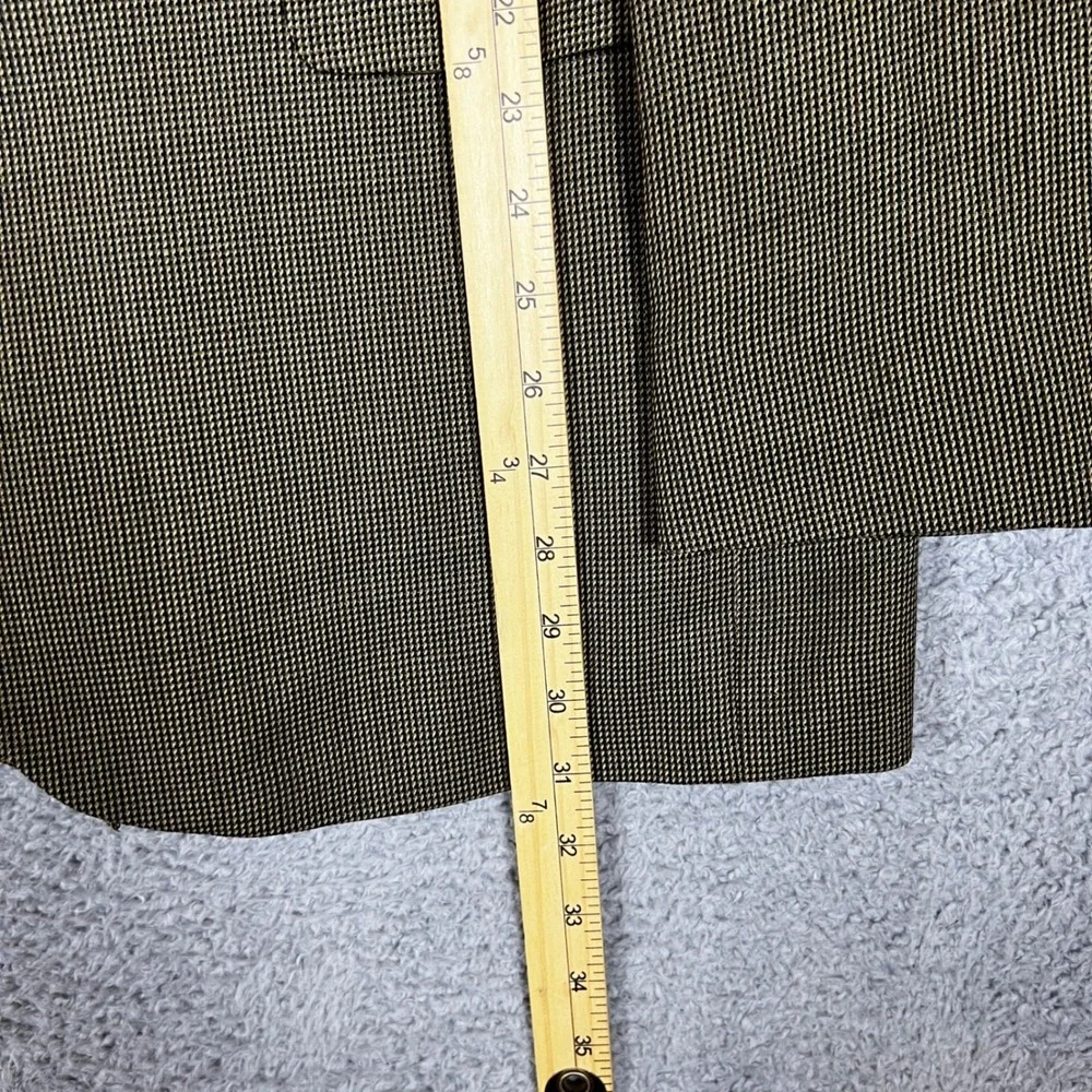 Ralph Lauren Sport Coat Mens 42R Brown Glen Plaid Blazer Business Office Meeting